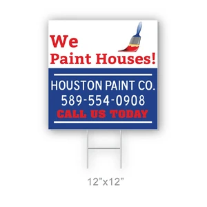 Coroplast Yard Sign- 12" x 12"