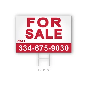 Coroplast Yard Sign- 12" x 18" - 2 Sided