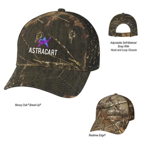 Cotton and Polyester Oak Hunter's Cap w/ a Mesh back texture