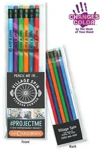 Create-A-Pack Pencil Set of 6 - Mood Pencil w/ Colored Eraser