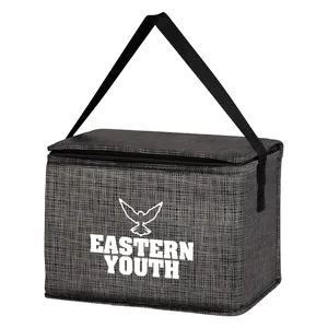 Crosshatch Non-Woven Lunch Bag