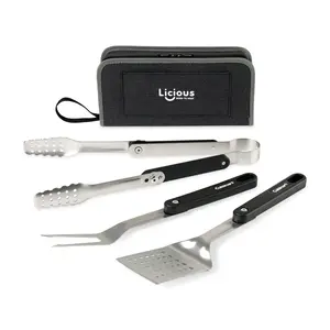 Cuisinart® 4-Piece Folding Grill Tool Set