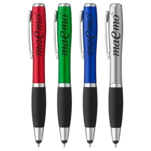 Curvaceous Stylus Ballpoint With Light