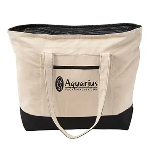 12 oz. Cotton Canvas Zippered Boat Tote