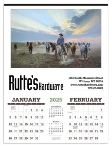 Custom American West Calendar by Tim Cox