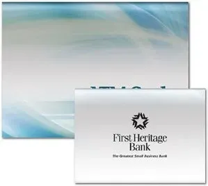 ATM Card Pocket Register - Blue Frost Design