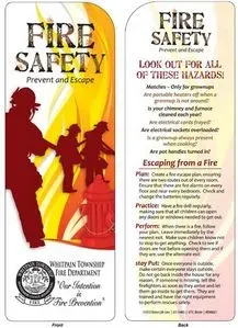 Bookmark - Fire Safety: Prevent and Escape