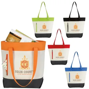 Custom Color Zip Tote Bag