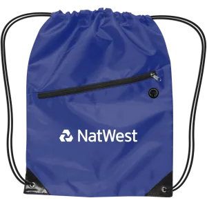 Drawstring Backpack w/Zipper