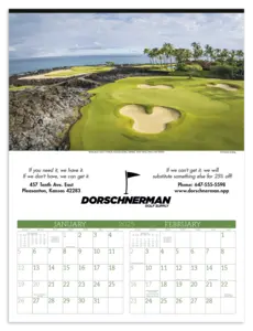 Custom Executive Golf Calendar