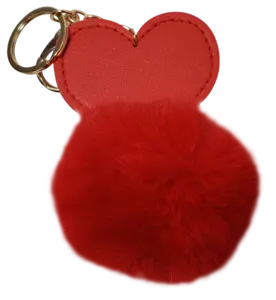 Custom Heart Super Plush Keyring