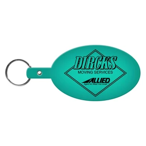 Large Oval Flexible Key Tag