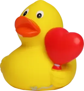 Customized Love Rubber Duck