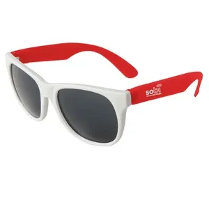 Neon Sunglasses: White Frame