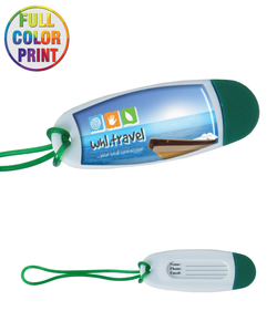 Custom Oval Luggage Tag with Vibrant Full-Color Printing