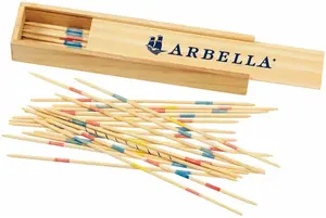 Pick-Up Sticks in Wooden Box