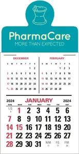 Custom Press-N-Stick™ 3-Month Vertical Calendar