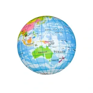 Custom Printed Printed Globe PU Ball 3”