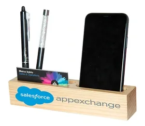 Custom Printed Wood Desk Organizer