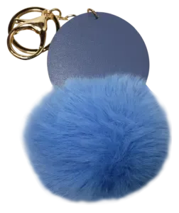 Custom Printed Round Super Plush Keyring
