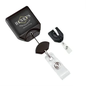 LogoClip Badge Reel - Custom Square (100 Pack)