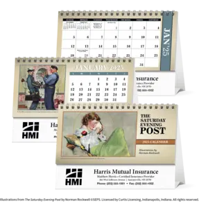 Custom The Saturday Evening Post Desk Calendar