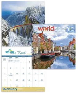 Custom World Scenic Calendar