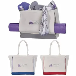 Custom Yoga Retreat Cotton Tote Bag