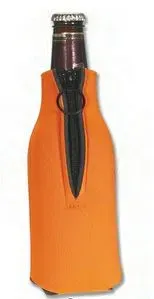 Imprinted Zipper Bottle Cooler