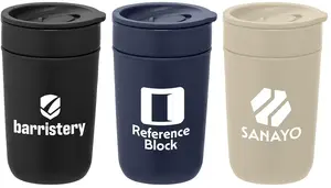 Danube - 12 oz. Ceramic Tumbler with Recycled Plastic Exterior & Lid