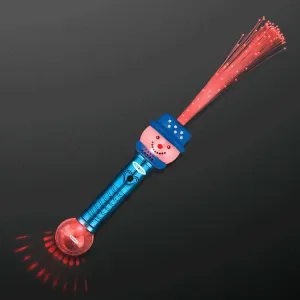 Deluxe Light Up Snowman Toy Wand 15"