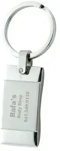 Imprinted Deluxe Rectangular Keytag