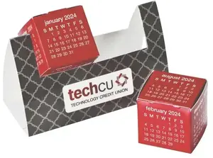 Imprinted Desktop Calendar Cubes