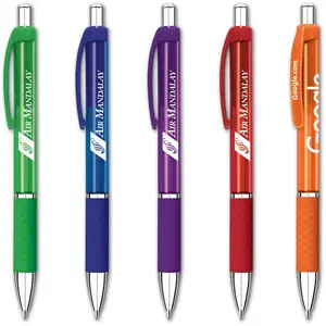 Colorful Diamond Grip Promotional Pen with Smooth Easy-Glide Ink - Retractable Barrel