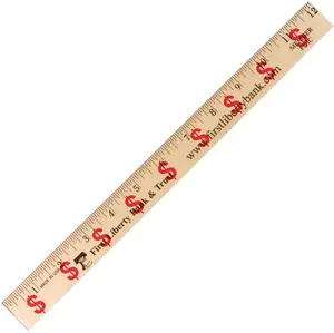 Dollar Sign/Financial Rulers - Clear Lacquer Finish