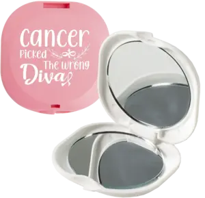 Custom Double Diva™ Compact Mirror with Logo