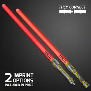 Double Sided Swords Sabers with Red LEDs and Sounds