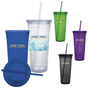 Custom Double Wall Acrylic Tumbler - 24 oz.