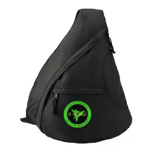 Custom Downtown Sling Backpack with Zippered Compartments