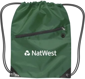 Custom Drawstring Backpack with Zipper