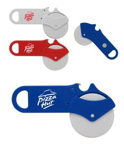 Dual Function Pizza Cutter and Bottle Opener