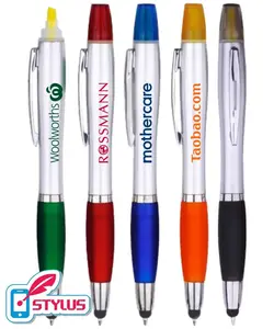 Dual-Function Stylus Pen with Highlighter