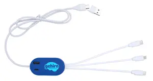 DualLink Charging Cable 2A with USB Hub