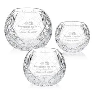 Crystal Logo Dunwich Vase - Premium Corporate Gift