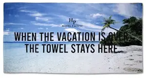 Dye Sublimated Standard Beach Towel