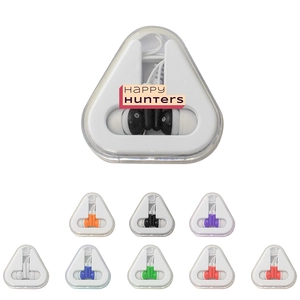 Ear Buds with Triangle Case