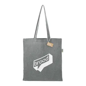 Personalized Eco-Friendly Recycled Cotton Tote Bag - 6.3oz