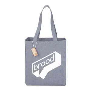 Custom Eco-Friendly Recycled Cotton Grocery Tote Bag (7oz)