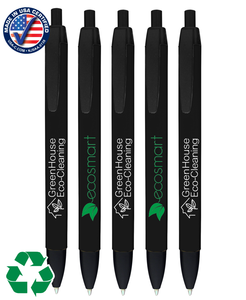 Eco-Friendly Wide Barrel Click Pens (100% Recycled Plastic)