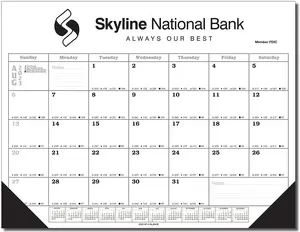 Economy Desk Pad Blotter Calendar